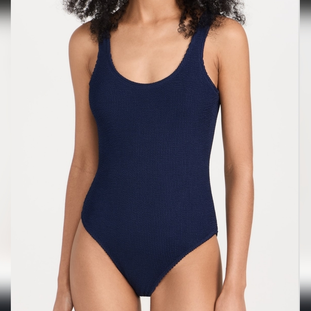 GOOD AMERICAN Ink Blue One Piece Swimsuit